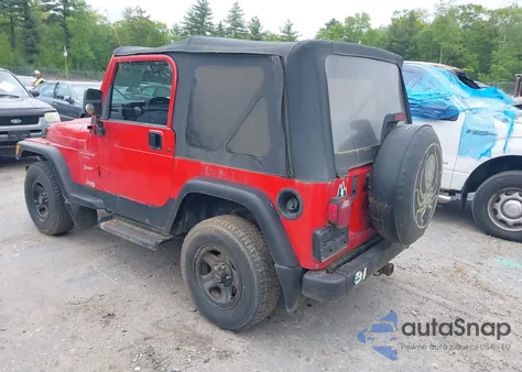 1999 Jeep Wrangler Sport z USA, uszkodzony, nr VIN 1J4FY19S0XP482218